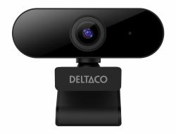 Deltaco W-100 κάμερα web 2 MP 1920 x 1080 εικονοστοιχεία Μαύρος [Μαύρο] (W-100 Webcam, 1080p 1920x1080 2MP, bui)