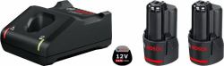 Bosch 1 600 A01 9R8 cordless tool battery / charger Battery & charger set (Bosch Basis Starter Set 2x2.0Ah + GAL)