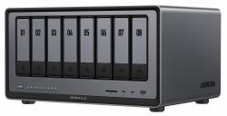 Ugreen NASync DXP8800 Plus NAS Επιφάνεια Εργασίας Intel® Core™ i5 i5-1235U 8 GB DDR5 UGOS Pro Μαύρος [Μαύρο] (UGREEN NASync DXP8800 Pro; 8-Bay Thunderbolt NAS with In...