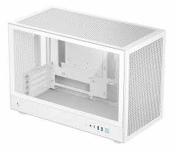 DeepCool CH260 WH Micro Tower Λευκός [Άσπρος] (DeepCool CH260 White Micro-ATX Case, High-Airflow Compact PC Case with Tempered Glass Panel, USB-C Port, Supports 360mm Radiator, ATX PSU,...