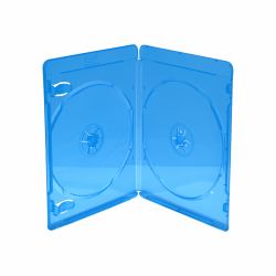 MediaRange BOX39-2-50 θήκη οπτικού δίσκου Θήκη Blu-ray 2 δίσκοι Μπλε, Διαφανής (Optical Disc Case Blu-Ray - Case 2 Discs Blue, - Transparent - Warranty: 12M)