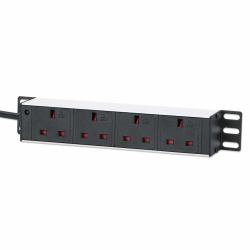 Intellinet 715621 μονάδα διανομής ρεύματος [PDU] 4 Έξοδος [οι] εναλλασσόμενου ρεύματος 1U Μαύρος [Μαύρο], Λευκός [Άσπρος] ...