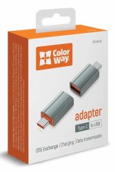 colorway CW-AD-AC καλώδιο USB USB 2.0 0 m USB A USB C 0,48 Gbit/s Γκρι 