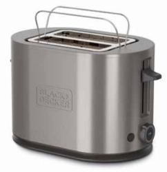 Black & Decker BXTO901E 7 2 φέτα [-ες] 900 W Ανοξείδωτο ατσάλι (BLACK+DECKER Toaster 2 Slot 900W Inox)