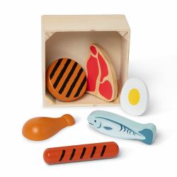 Melissa & Doug 95208 παιχνίδι ρόλων (Wooden Food Groups Play* Set - Protein)