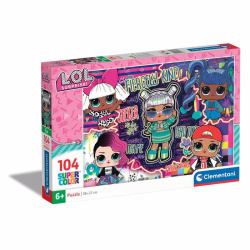 Clementoni Supercolor LOL Jigsaw puzzle 104 pc[s] Cartoons (104 pcs Puzzles Kids LOL)