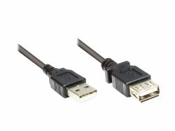 Alcasa 2511-OF01S καλώδιο USB USB 2.0 0,15 m USB A 0,48 Gbit/s Μαύρος [Μαύρο] 