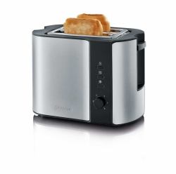 Severin 2589 2 φέτα [-ες] 800 W Μαύρος [Μαύρο], Ανοξείδωτο ατσάλι (Severin Toaster AT 2589)