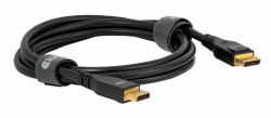 CLUB3D CAC-1094 καλώδιο DisplayPort 2 m Μαύρος [Μαύρο] (Displayport 2.1 Vesa Dp80 - Certified Cable 8K240Hz - 2M6.56Ft - Warranty: 12M)