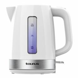 Taurus Aroa ηλεκτρικός βραστήρας 1,7 L 2200 W Άργυρος, Λευκός [Άσπρος] (Taurus Aroa elkedel 1,7 L 2200 W SÃ¸lv,)