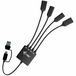i-tec USB-C/USB-A Cable HUB 4 port [2x USB-C, 2x USB-A] USB 3.2 Gen 1 [3.1 Gen 1] Type-A + Type-C...
