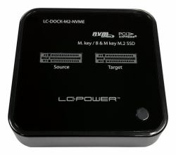 LC-Power LC-DOCK-M2-NVME docking station δίσκων αποθήκευσης USB 3.2 Gen 2 [3.1 Gen 2] Type-C Μαύρος [Μαύρο] (Docking Station For Nvme M.2 - Ssds - Warranty: 12M)