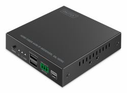 Digitus DS-55349 προέκταση KVM Δέκτης (HDMI FIB KVM IP RECEI 4K/60HZ - FOR DS-55348 40KM/300M IP 1G BLK)