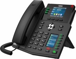 Fanvil X4U V2 IP τηλέφωνο Μαύρος [Μαύρο] 12 γραμμές LCD Wi-Fi (X4U Ip Phone Black 12 Lines - Lcd Wi-Fi - Warranty: 12M)