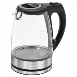 Clatronic WKS 3744 G ηλεκτρικός βραστήρας 1,7 L 2200 W Μαύρος [Μαύρο], Γκρι, Ανοξείδωτο ατσάλι, Διαφανής (Clatronic WKS 3744 G - kedel)