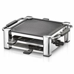 Rommelsbacher RCC 1000 σχάρα ρακελέ 4 άτομο[α] 1000 W Μαύρος [Μαύρο], Xρώμιο (Rommelsbacher RCC 1000 Fashion - racle)