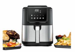 Rommelsbacher FRH 1500 φριτέζα Μονός 5 L Αυτόνομο 1500 W Φριτέζα ζεστού αέρα Μαύρος [Μαύρο], Ανοξείδωτο ατσάλι (Rommelsbacher FRH 150...