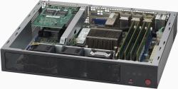 Supermicro CSE-E300 κουτί υπολογιστή Rack Μαύρος [Μαύρο] (1U SERVER BOX PC FATX/MITX,1U, Flex-ATX/Mini-ITX, 2 x 2.5&quot , LEDs, 1 x 4cm high performance PWM fan, Black)