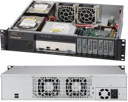 Supermicro SuperChassis 523L-505B 2U Μαύρος [Μαύρο] 500 W (2U CHASSIS 2X3.5 SAS/SATA,SuperChassis 523L-505B - DP / UP, 2x Fixed HDD, 7x LP [Front I/O], 500W)
