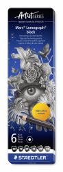 Staedtler Mars Lumograph black Πολύ- 6 τεμάχια (Staedtler Mars Lumograph black Flere 6)
