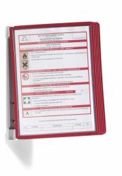 Durable 5551-03 καρουζέλ προβολής εγγράφου Πορτραίτο A4 (Durable VARIO WALL 5 A4 Red)