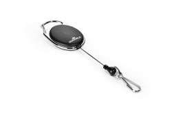 Durable BADGE REEL WITH SNAP HOOK Μεταλλική αλυσίδα σημάτων Μαύρος [Μαύρο] 1 τεμάχια (Durable STYLE Snap Hook Badge Reel Black)