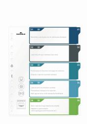 Durable 679327 καρτέλα ευρετηρίου Κενό ευρετήριο καρτελών Πολυπροπυλένιο Πολύχρωμο (Durable 5 Part Numbered Index Divider)