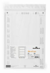 Durable 100302 μη αυτοκόλλητεςη ετικέτα 80 τεμάχια Λευκός [Άσπρος] Ορθογώνιο παραλληλόγραμμο (Durable Ticket Sheet Inserts 150x67mm ...