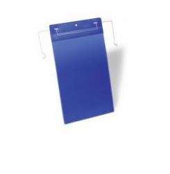 Durable 175307 εξάρτημα συγκράτησης καρτελών 50 τεμάχια (Durable Wire Hanger Pocket A4 Blue [50])