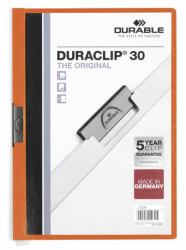 Durable DURACLIP 30 A4 εξώφυλλο αναφοράς PVC Πορτοκαλί, Λευκός [Άσπρος] (Durable DURACLIP 30 A4 Folder Orange [25])