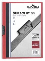 Durable Duraclip 60 εξώφυλλο αναφοράς PVC Κόκκινο, Διαφανής (Durable DURACLIP 60 A4 Folder Red [25])
