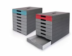 Durable IDEALBOX PRO 7 Πλαστικός Μπλε, Κόκκινο (Durable IDEALBOX ECO 7 Drawer Box | Blue)