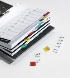 Durable 840500 καρτέλα ευρετηρίου Κενό ευρετήριο καρτελών Μπλε, Πράσινος [Πράσινο], Κόκκινο, Κίτρινο (Durable QUICK TAB Index ...