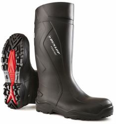Dunlop PUROFORT+ WELLINGTON 1 PAIR BLK 12 (Dunlop Purofort+ Full Safety Wellington Black 12)