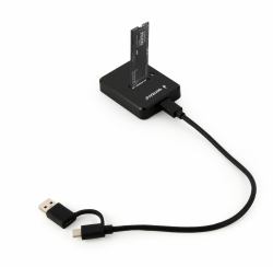 Gembird DD-U3M2 docking station δίσκων αποθήκευσης USB 3.2 Gen 1 [3.1 Gen 1] Type-C Μαύρος [Μαύρο] (Gembird DD-U3M2 - SSD-dockingstation -)