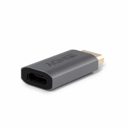 Lindy 41095 μετατροπέας καλωδίου DisplayPort HDMI Type A Γκρι (Display Port to HDMI 4K120Hz - Adapter)