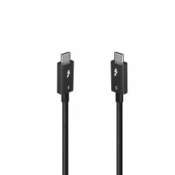 Lindy 31130 Thunderbolt καλώδιο 1 m 80 Gbit/s Μαύρος [Μαύρο] (1m Thunderbolt 5 Cable, - 80Gbps, Passive)