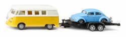 Siku VW T1 with trailer and VW Beetle Σετ μοντέλου αυτοκινήτου Προσυναρμολογημένο 1:50 (Siku SUPER VW T1 mit AnhÃ¤nger und KÃ¤fe)
