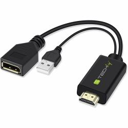 Techly ICOC HDMI-DP12A μετατροπέας βίντεο 4096 x 2160 εικονοστοιχεία (Icoc Hdmi-Dp12A Video Signal - Converter 4096 X 2160 Pixels - Warranty: 12M)