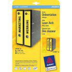 Avery Border Binder Labels, Yellow 61 x 297mm [20] 