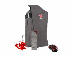 MSI Gaming Xmas Pack 2016 σάκος πλάτης Γκρι, Κόκκινο (Gaming Xmas Pack 2016 - Backpack Grey, Red - Warranty: 12M)