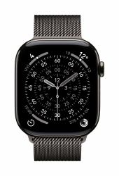 Apple MGJ74ZM/A Αξεσουάρ Για Smart Wearable Συγκρότημα Χρώμα γκρι σχιστόλιθου Ανοξείδωτο ατσάλι (*46MM SLATE MILANESE?LOOP - M/L)