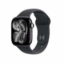 Apple Watch Series 11 OLED 42 mm Ψηφιακός 374 x 446 εικονοστοιχεία Οθόνη αφής Μαύρος [Μαύρο] Wi-Fi GPS (Apple Watch Series 11 [GPS] - 42 mm - jet black alu...