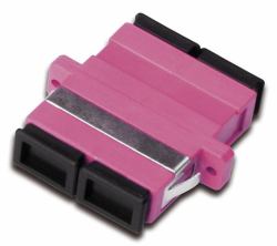 Digitus DN-96018-2 προσαρμογέας οπτικών ινών SC/UPC 1 τεμάχια Μωβ [Πορφυρό] (FO COUPLER DUPLEX SC TO SC - MM OM4 VIOLET CERAMIC SLEEVE)