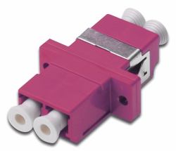 Digitus DN-96019-2 προσαρμογέας οπτικών ινών LC/UPC 1 τεμάχια Μωβ [Πορφυρό] (FO COUPLER DUPLEX LC TO LC - MM OM4 VIOLET CERAMIC SLEEVE)