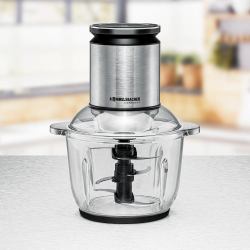 Rommelsbacher MZ 600 ηλεκτρικός κόφτης τροφίμων 2 L 600 W Μαύρος [Μαύρο], Ανοξείδωτο ατσάλι (Rommelsbacher Multi Zerkleinerer MZ 60)
