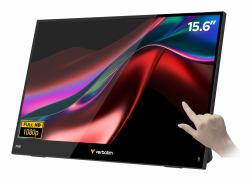 Verbatim Portable 15.6" FHD Touch Monitor LIGHT Φορητή οθόνη Μαύρος [Μαύρο] 39,6 cm [15.6"] LCD 1920 x 1080 εικονοστοιχεία (Verbatim Portable 15.6" FHD Touch LIGHT)