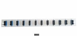 EFB Elektronik SB-FP-S-12SC-D-V-OS2 εξάρτημα πίνακα συνδέσεων (ASS. PANEL 12 X SC DUPLEX C OS2 - FRONT PANEL VERTICAL BLACK)