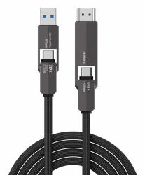 4smarts 549240 καλώδιο USB USB4 Gen 3x2 1,5 m USB C 40 Gbit/s 240 W Μαύρος [Μαύρ...
