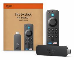 Amazon Fire TV Stick 4K Select 4K Ultra HD Fire OS Μαύρος [Μαύρο] (Fire TV Stick 4K Select Wi-Fi - 5, 8GB - Warranty: 12M)